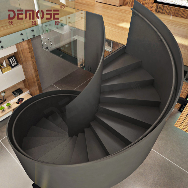 肯尼亞別墅旋轉樓梯和玻璃欄桿工程