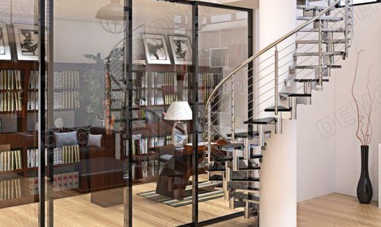 設計鋼結構旋轉樓梯時尺寸如何擬定？