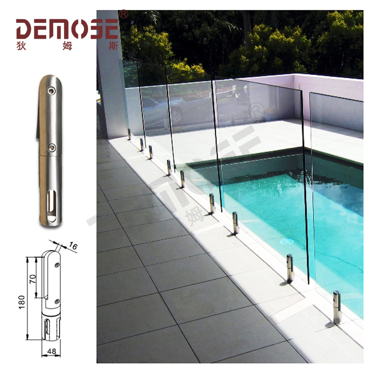 圓形玻璃夾式游泳池欄桿