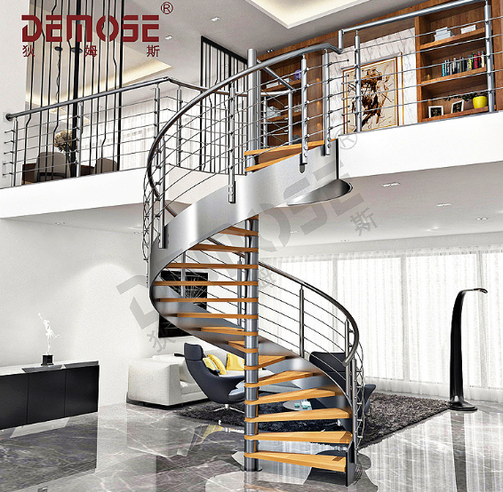 中柱旋轉(zhuǎn)樓梯與曲線(xiàn)樓梯的設(shè)計(jì)與比較分析