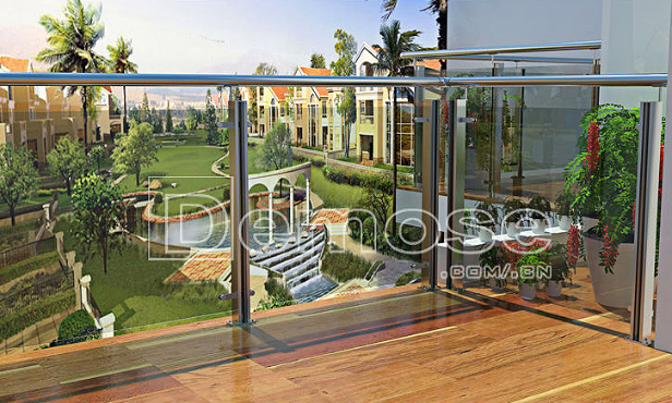 不銹鋼玻璃欄桿圖片 不銹鋼玻璃欄桿圖片