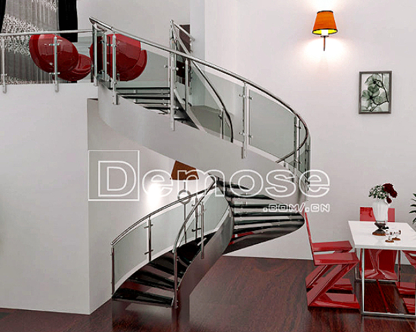 旋轉(zhuǎn)樓梯與室內(nèi)裝飾的完美融合