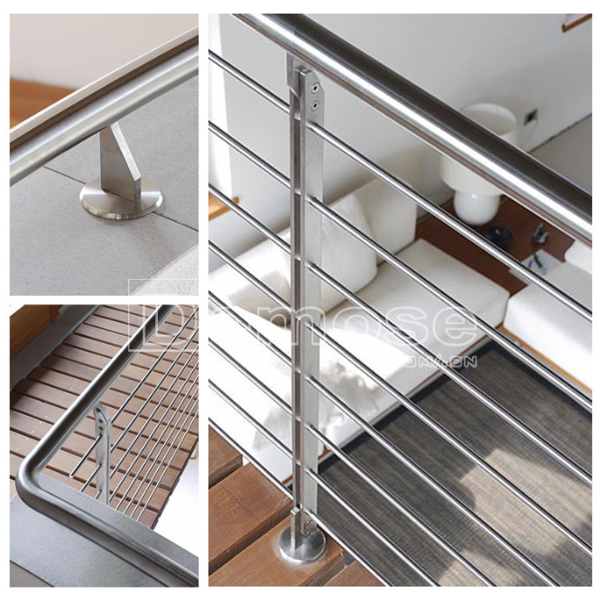 質(zhì)感獨特的拉絲不銹鋼欄桿盡顯魅力