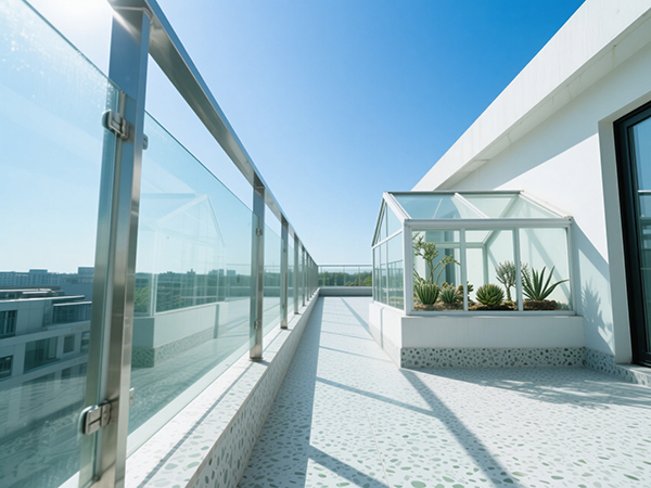 樓頂露臺圍欄用玻璃護欄的利弊分析